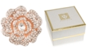 Anne Klein Rose Gold-Tone Crystal Flower Brooch, Created for Macy's